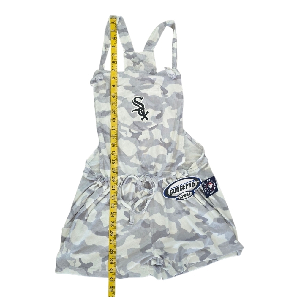 NWT Chicago White Sox Concepts Sport Women's Camo Romper Overalls Gray Large - Picture 2 of 13